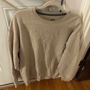 Fruit of the Loom Men's Tan Crewneck Sweater